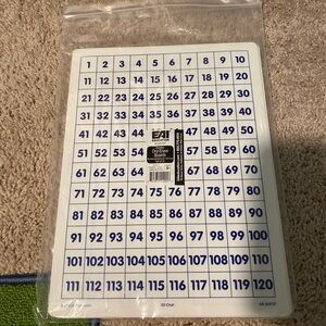 EAI Education Dry Erase Number Board Set of 9